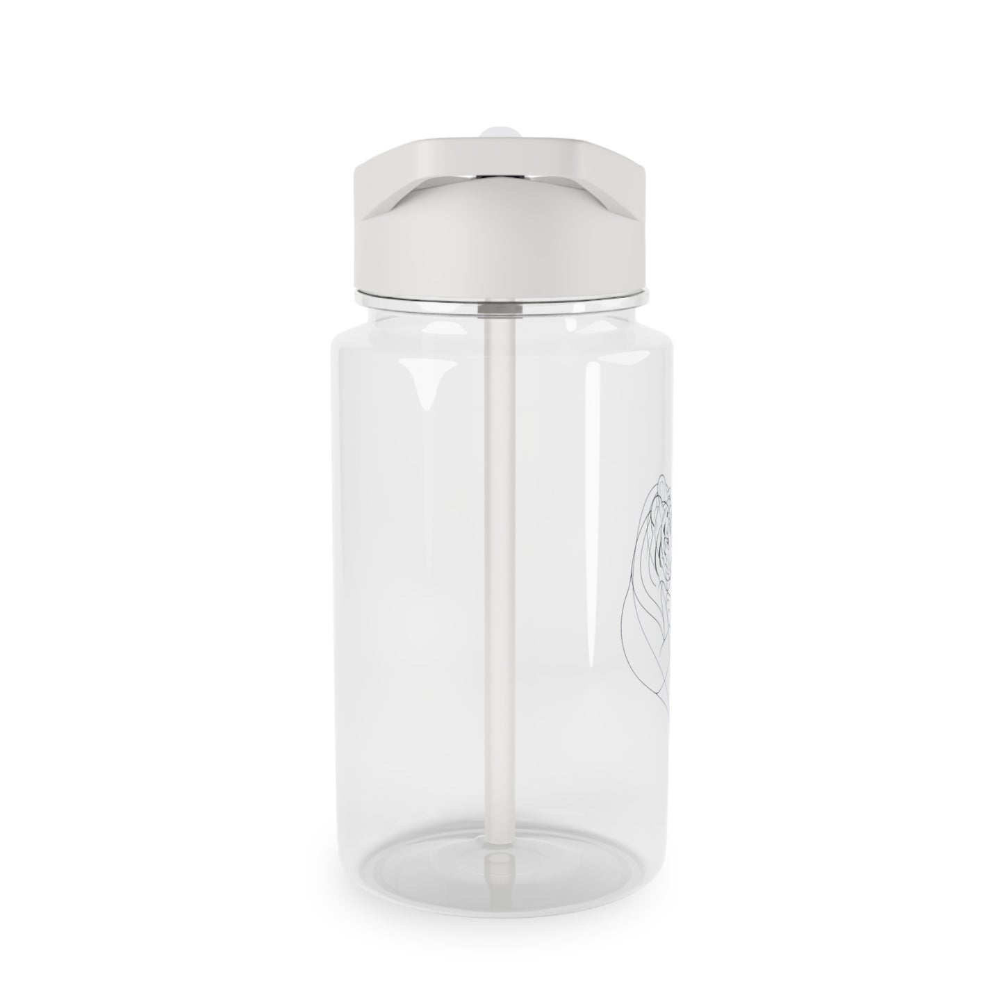 Romantic Tiger Love Tritan Water Bottle - Perfect for Couples & Nature Lovers