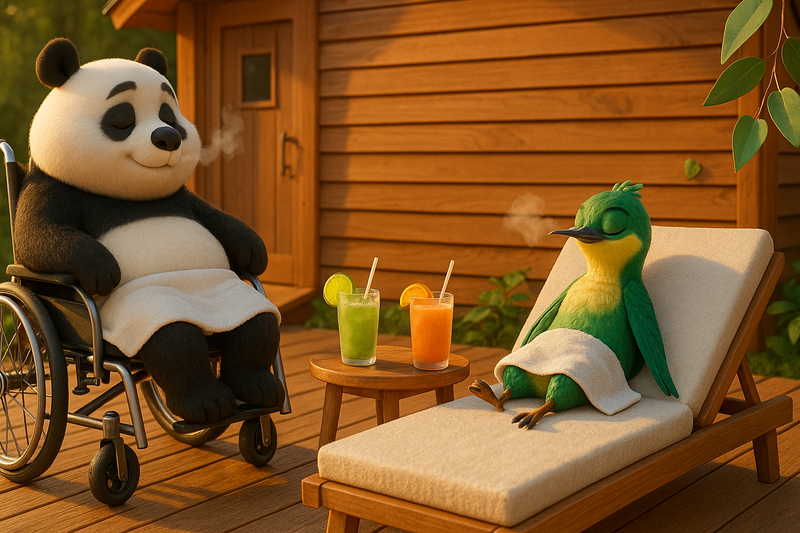 Sauna Routine with a Wheelchair