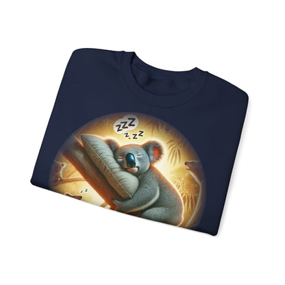 "Kozzie the Koala-Fied Napper" Sweatshirt | Unisex Heavy Blend ™ Crewneck