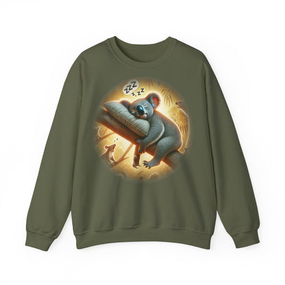 "Kozzie the Koala-Fied Napper" Sweatshirt | Unisex Heavy Blend ™ Crewneck