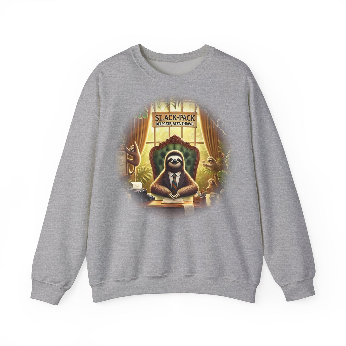 Slanke afgevaardigde luiaard Crewneck sweatshirt - perfect voor ontspannen dagen