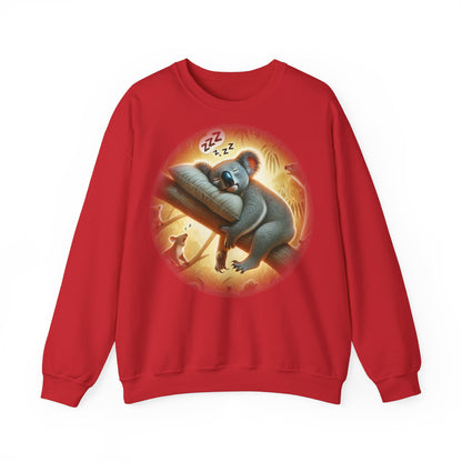 "Kozzie the Koala-Fied Napper" Sweatshirt | Unisex Heavy Blend ™ Crewneck