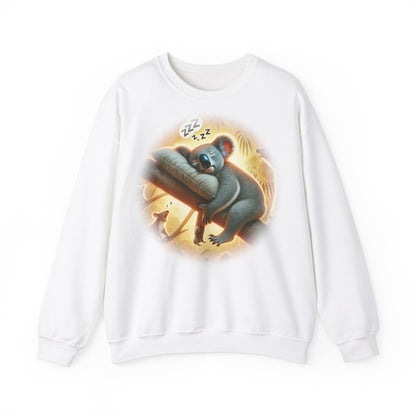 "Kozzie the Koala-Fied Napper" Sweatshirt | Unisex Heavy Blend ™ Crewneck