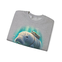 "Marina the Hitch-a-Ride Dugong" Crewneck Sweatshirt - Unisex Heavy Blend™