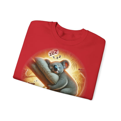 "Kozzie the Koala-Fied Napper" Sweatshirt | Unisex Heavy Blend ™ Crewneck