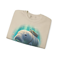 "Marina the Hitch-a-Ride Dugong" Crewneck Sweatshirt - Unisex Heavy Blend™