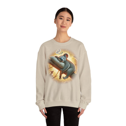 "Kozzie the Koala-Fied Napper" Sweatshirt | Unisex Heavy Blend ™ Crewneck