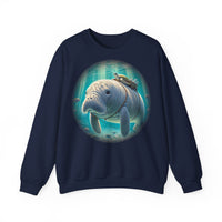 "Marina the Hitch-a-Ride Dugong" Crewneck Sweatshirt - Unisex Heavy Blend™