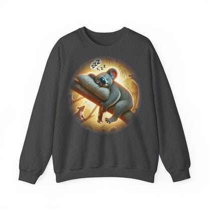 "Kozzie the Koala-Fied Napper" Sweatshirt | Unisex Heavy Blend ™ Crewneck