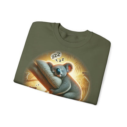 "Kozzie the Koala-Fied Napper" Sweatshirt | Unisex Heavy Blend ™ Crewneck