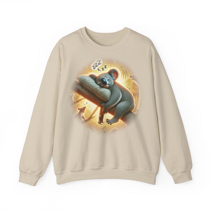 "Kozzie the Koala-Fied Napper" Sweatshirt | Unisex Heavy Blend ™ Crewneck