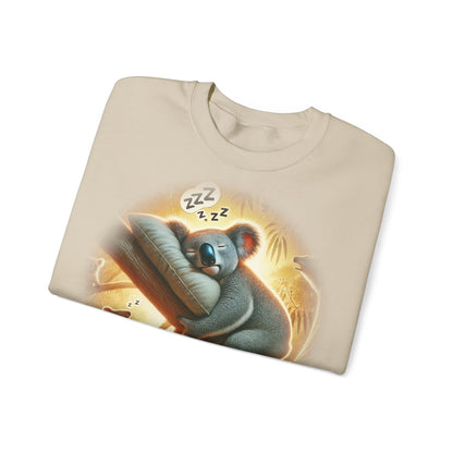 "Kozzie the Koala-Fied Napper" Sweatshirt | Unisex Heavy Blend ™ Crewneck