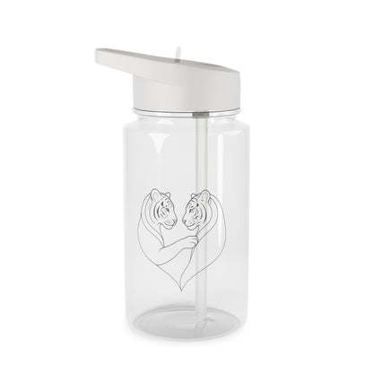 Twin Tiger Tritan Water Bottle - Perfect for Sauna & Nature Lovers