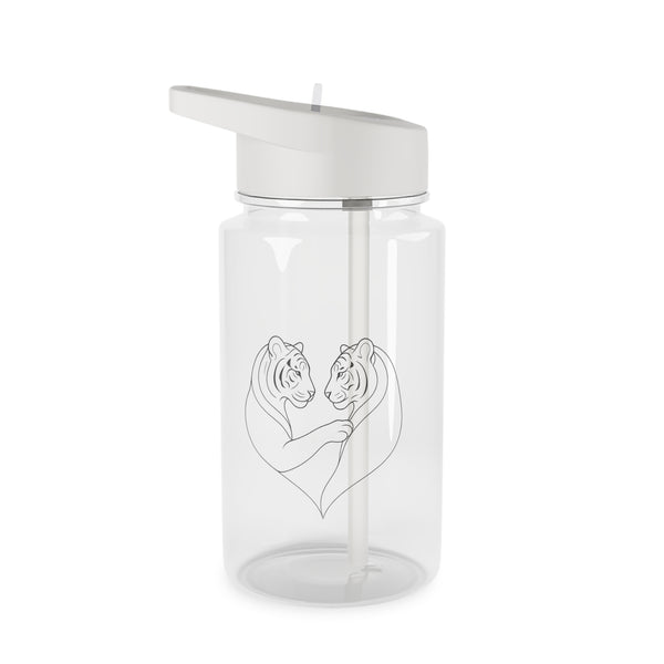 Twin Tiger Tritan Water Bottle - Perfect for Sauna & Nature Lovers