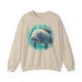 "Marina the Hitch-a-Ride Dugong" Crewneck Sweatshirt - Unisex Heavy Blend™