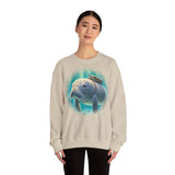 "Marina the Hitch-a-Ride Dugong" Crewneck Sweatshirt - Unisex Heavy Blend™